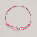 Mini Pink Silver Band